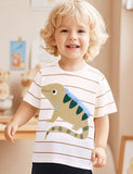 Cute Lizard Appliqué T-Shirt