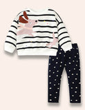 Set Sweatshirt Dachshund Appliqué