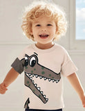 Cartoon Crocodile Printed T-Shirt