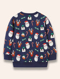 Vollbedrucktes Sweatshirt „Weihnachtsfreund“.