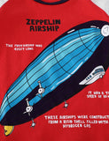 Zepplin Airship Printed T-Shirt