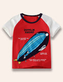 Zepplin Airship Printed T-Shirt