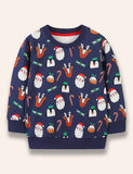 Vollbedrucktes Sweatshirt „Weihnachtsfreund“.