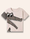 Cartoon Crocodile Printed T-Shirt