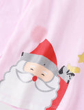 Christmas Santa Claus Printed Long Sleeve T-Shirt Set