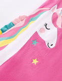 Rainbow Unicorn Printed Dress