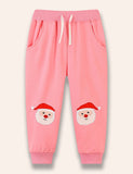 Christmas Santa Claus Appliqué Pants