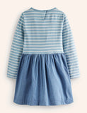 Pony Appliqué Striped Dress