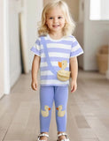 Yellow Duck Pocket T-Shirt Set