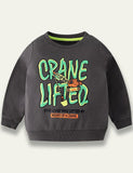 Crane Letter Printed Sweatshirt - Mini Taylor