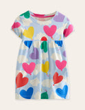 Heart Balloon Printed Dress