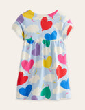 Heart Balloon Printed Dress