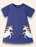 Unicorn Appliqué Dress