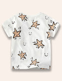 Cartoon Star Printed T-Shirt