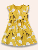 Wild Animal Printed Vest Dress