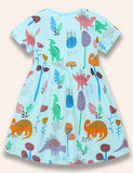 Multi Dinosaur Printed Dress