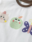 Cartoon Printed T-Shirt Set