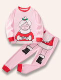 Pijama navideño estampado de señora Claus