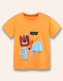 Wild Animal Friends Printed T-Shirt