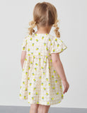 Lemon Printed Botton Dress