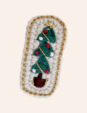 2PCS Christmas Series Knitted Hairclips