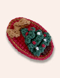 2PCS Christmas Series Knitted Hairclips