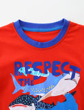 Multi Sharks Printed T-Shirt