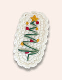 2PCS Christmas Series Knitted Hairclips