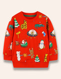 Weihnachts-Cartoon-bedrucktes Sweatshirt