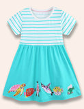 Sea World Animal Appliqué Dress