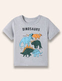 Multi Dinosaur Printed T-Shirt