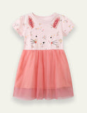 Rabbit Appliqué Tulle Dress - Mini Taylor