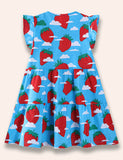 Strawberry Full Printed Dress