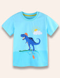 Cartoon Dinosaur Printed T-Shirt