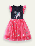 Unicorn Printed Tulle Dress - Mini Taylor