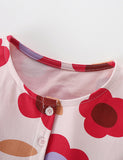 Sweet Flower Print Cotton Dress