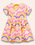 Multi Line Printed Dress