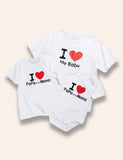 Valentine's Day Letter Printed Family Matching T-Shirt