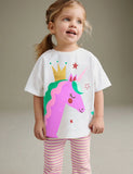 Cartoon Unicorn Printed Set