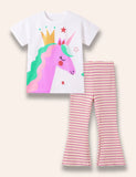 Cartoon Unicorn Printed Set