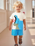 Yawning Hippo Printed T-Shirt Set