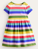 Rainbow Striped Dress