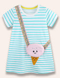 Cute Ice Cream Pocket Dress