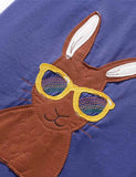 Cool Bunny Appliqué T-Shirt