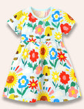 Flower Bee Printed Dress