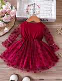 Christmas Dotted Tulle Dress