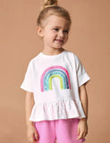 Sequined Rainbow T-Shirt Set