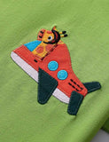 Giraffe Pilot Appliqué T-Shirt