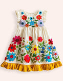 Floral Appliqué Dress