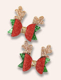 2PCS Christmas Series Sequined Hairclips